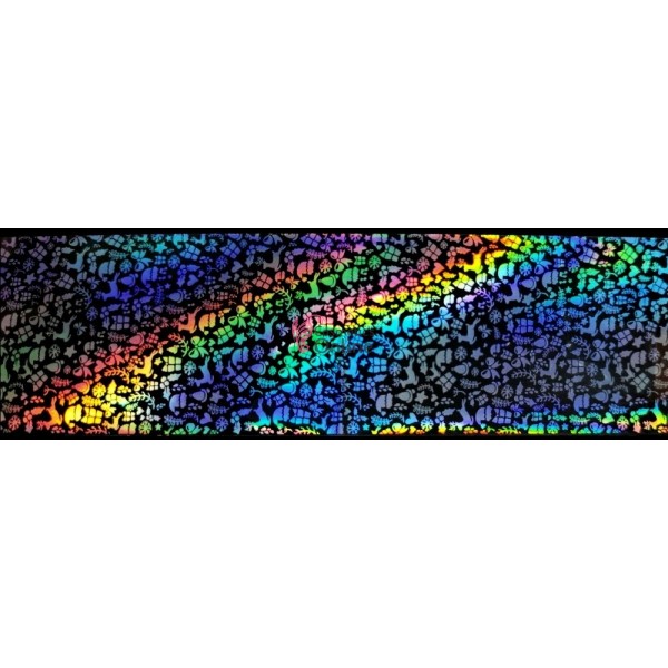 Folii de transfer cu modele de Craciun Transparente Holografice F164